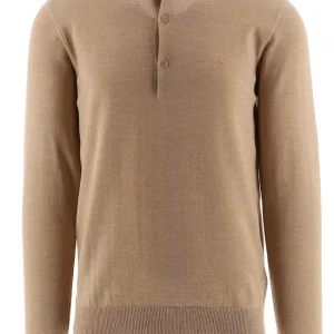 Farah Glenarm LS Polo - Light Sand