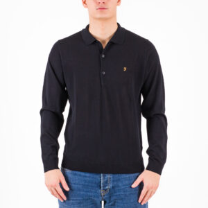 Farah Glenarm LS Polo - Black