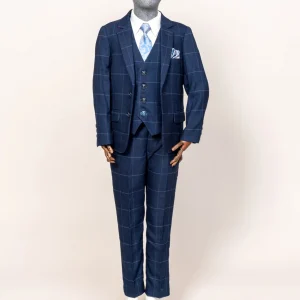 Marc Darcy Kids Edinson Suit Navy/Sky