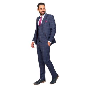Marc Darcy Drake Navy 3 Piece Suit