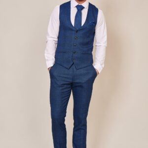 Marc Darcy Jerry Waistcoat - Blue