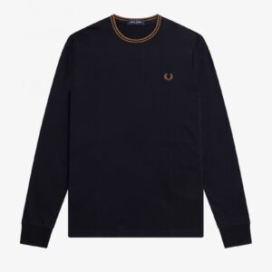 Fred Perry M9602 Twin Tipped LS Tee - Navy