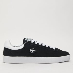Lacoste Baseshot Suede Trainers - Black/White