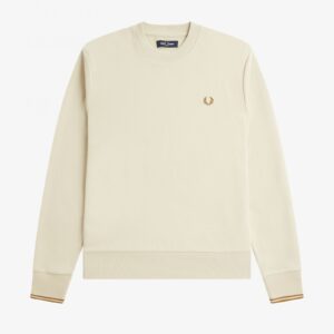 Fred Perry M7535 Crew Neck Sweatshirt - Oatmeal