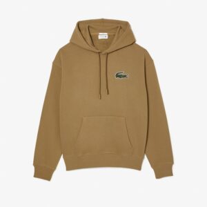 Lacoste SH6404 Unisex Hooded Sweatshirt - Brown
