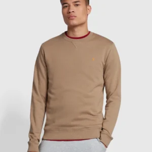 Farah Slim Fit Tim Sweatshirt - Beige