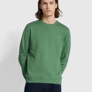 Farah Slim Fit Tim Sweatshirt - Wreath Green