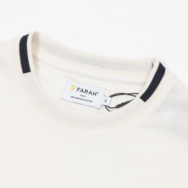 Farah Bedingfield Tipping Tee - Ecru - Image 2