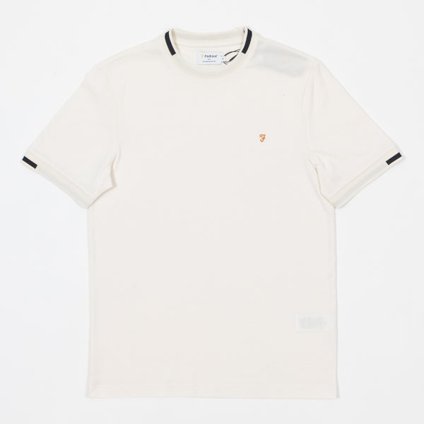 Farah Bedingfield Tipping Tee - Ecru