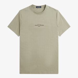 Fred Perry M4580 Embroidered Tee - Warm Grey