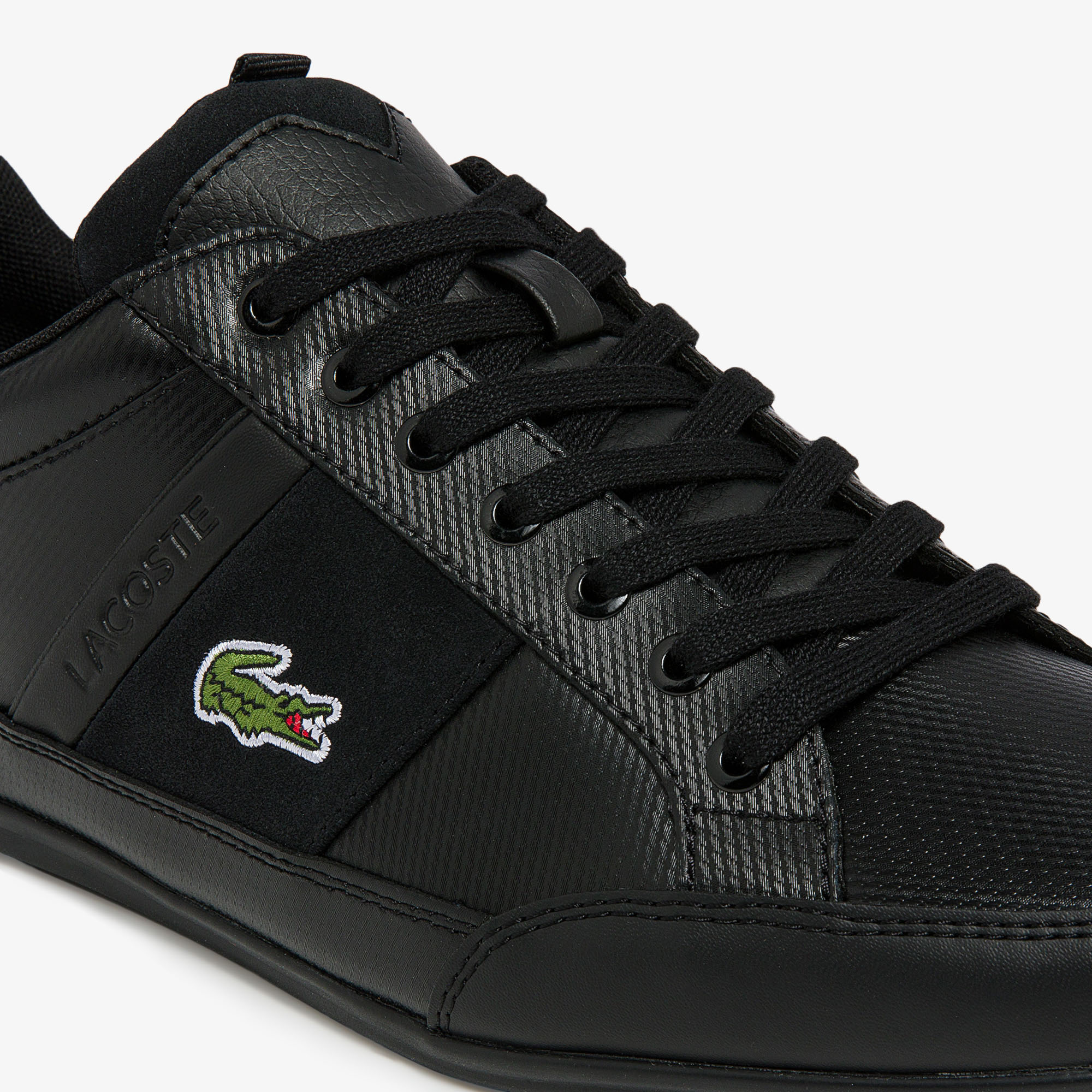 Lacoste Chaymon BL Leather Trainers - Black - Image 4