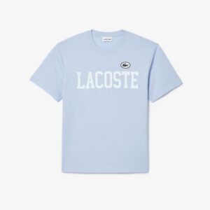Lacoste TH7411 Contrast Print Tee - Phoenix Blue