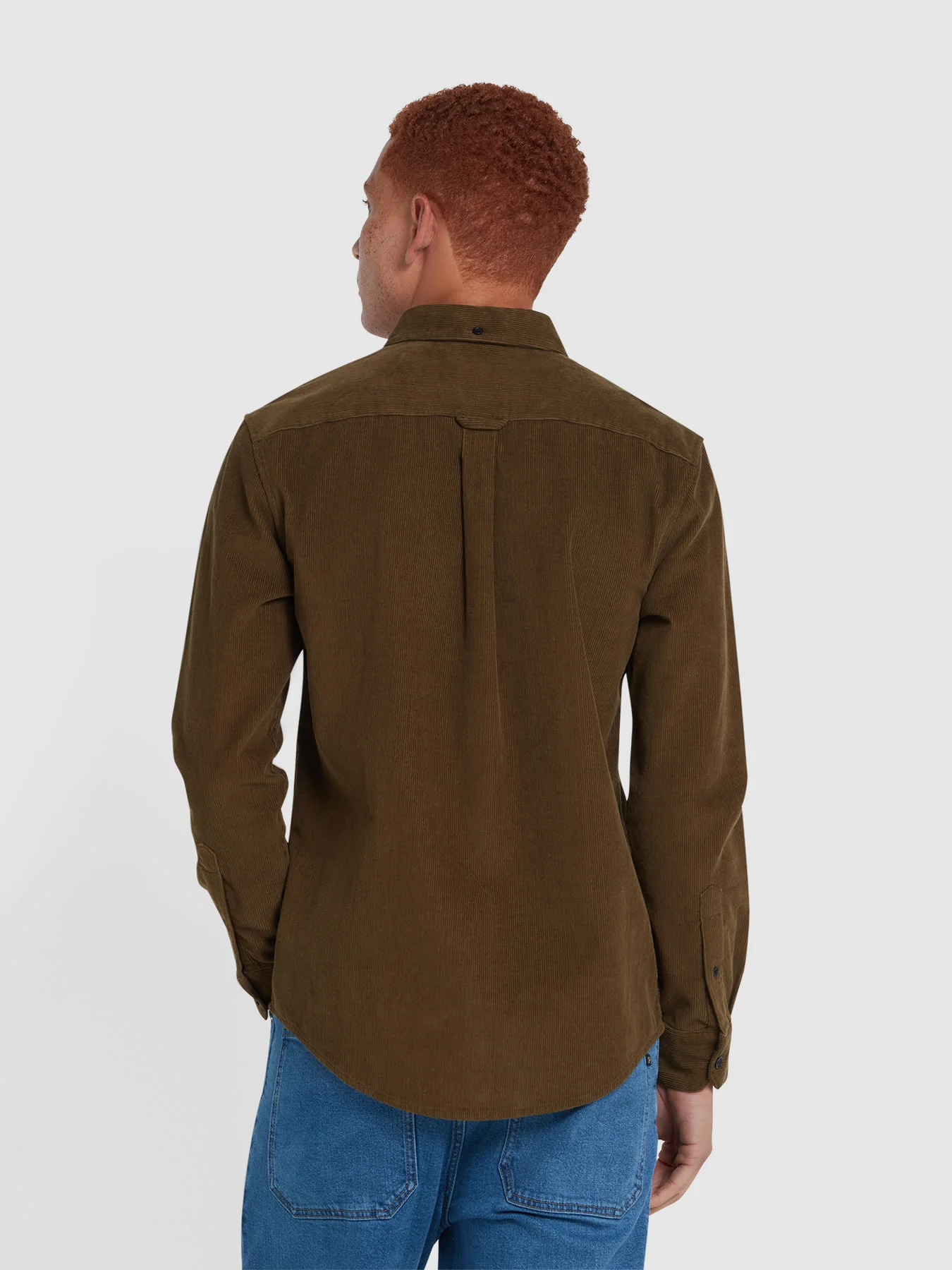 Farah Spencer LS Shirt - Green Khaki - Image 2