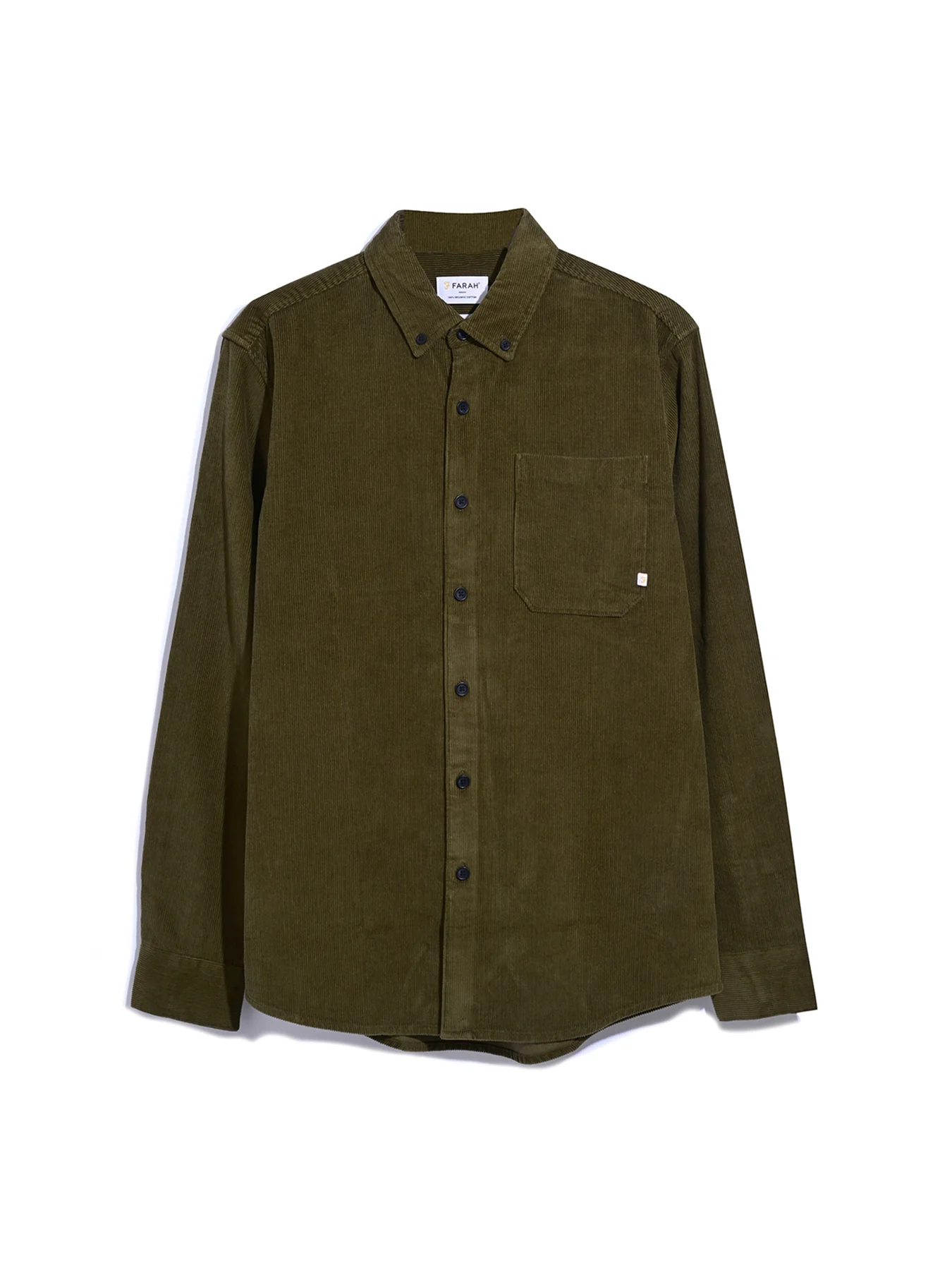 Farah Spencer LS Shirt - Green Khaki