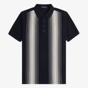 Fred Perry M8539 Ombre Stripe Polo - Navy