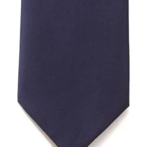 LA Smith Satin Tie and Pocket Square Set - Navy