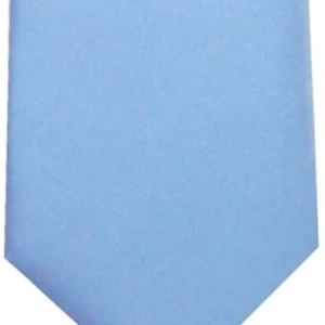 LA Smith Satin Tie and Pocket Square Set - Baby Blue
