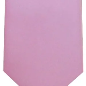 LA Smith Satin Tie and Pocket Square Set - Baby Pink
