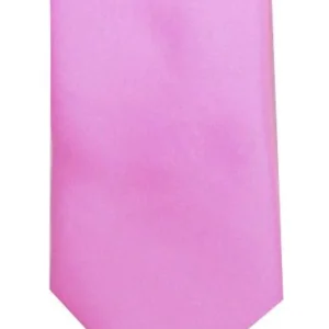LA Smith Satin Tie and Pocket Square Set - Candy Pink