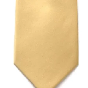 LA Smith Satin Tie and Pocket Square Set - Gold