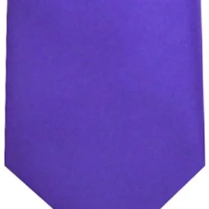 LA Smith Satin Tie and Pocket Square Set - Iris