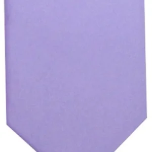 LA Smith Satin Tie and Pocket Square Set - Lilac