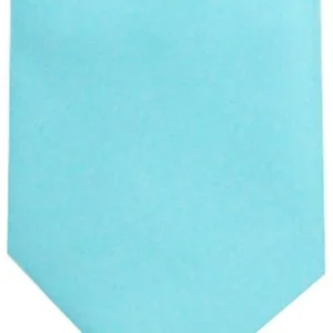 LA Smith Satin Tie and Pocket Square Set - Turquoise