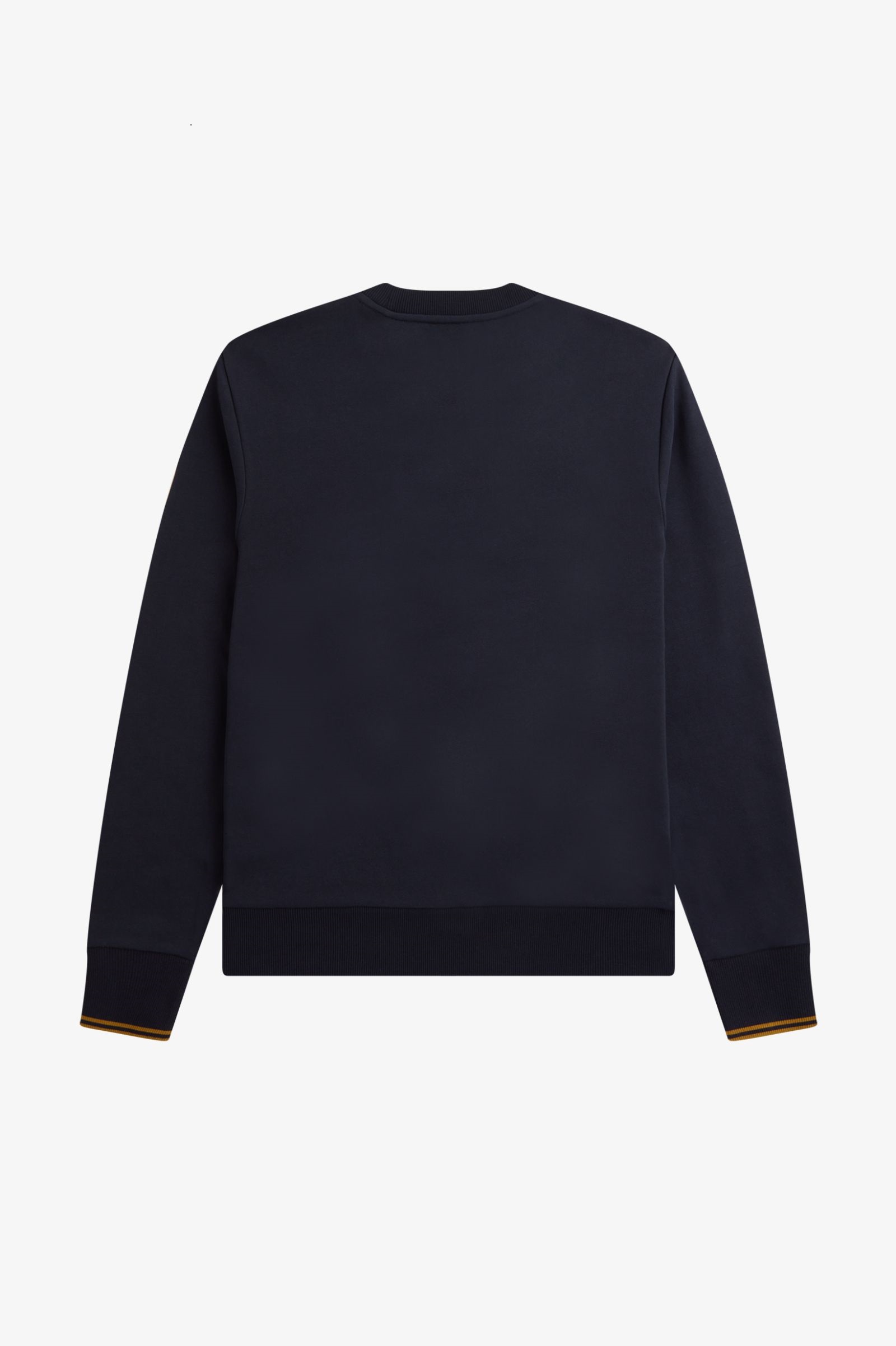 Fred Perry M7535 Crew Neck Sweatshirt - Navy/Dark Caramel - Image 2
