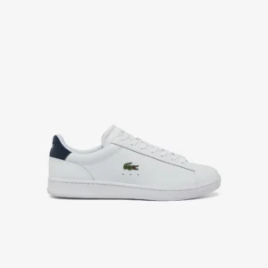 Lacoste Carnaby Set Leather Trainers - White/Navy