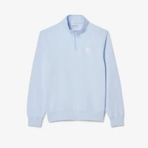 Lacoste SH2735 Unisex Half-Zip Sweatshirt - Light Blue
