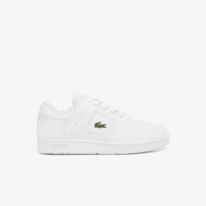 Lacoste Court Cage Leather Trainers - White