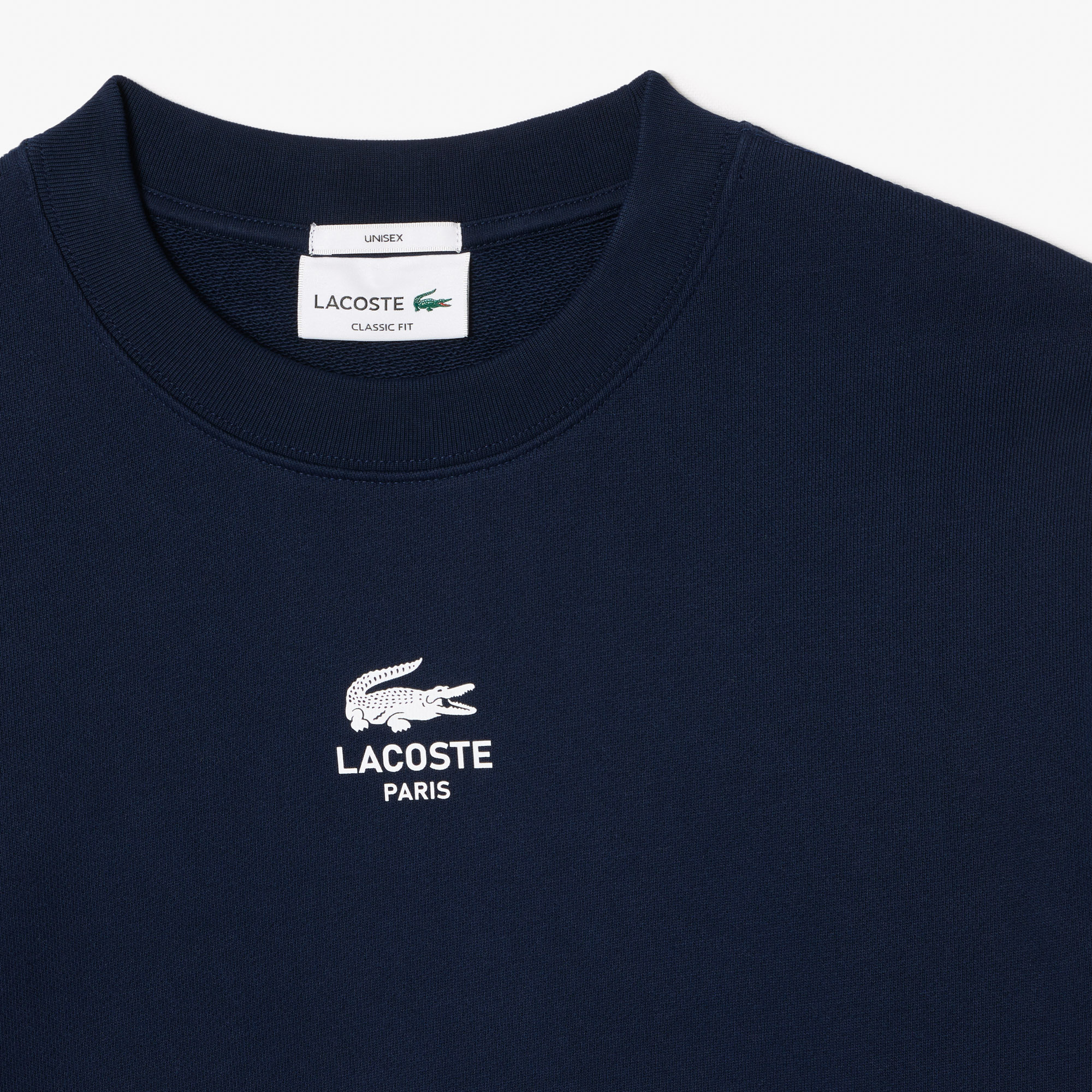 Lacoste SH2736 Unisex Paris Sweatshirt - Navy - Image 3