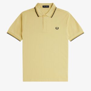 Fred Perry M3600 Twin Tipped Polo - Champions Gold/Honeycomb/Black