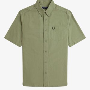 Fred Perry M8730 SS Oxford shirt - Olive Mint