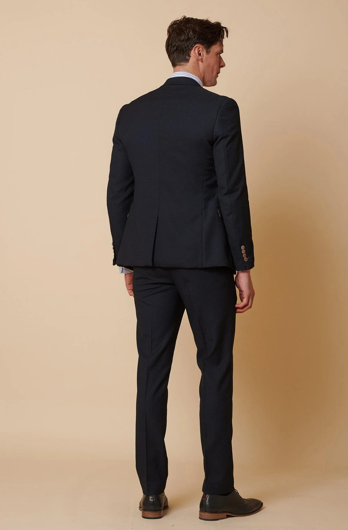 Marc Darcy Max Skinny Fit 3 Piece Suit - Navy - Image 2