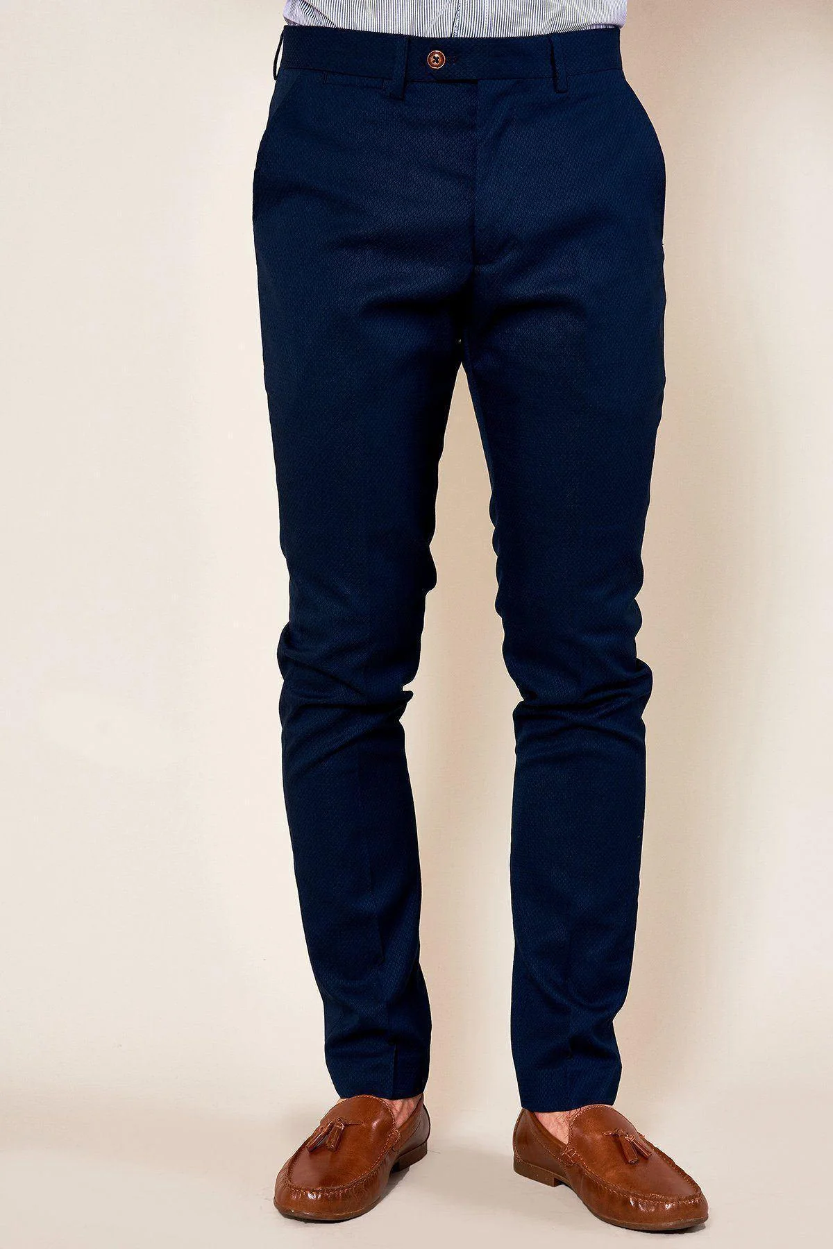 Marc Darcy Max Skinny Fit 3 Piece Suit - Navy - Image 7