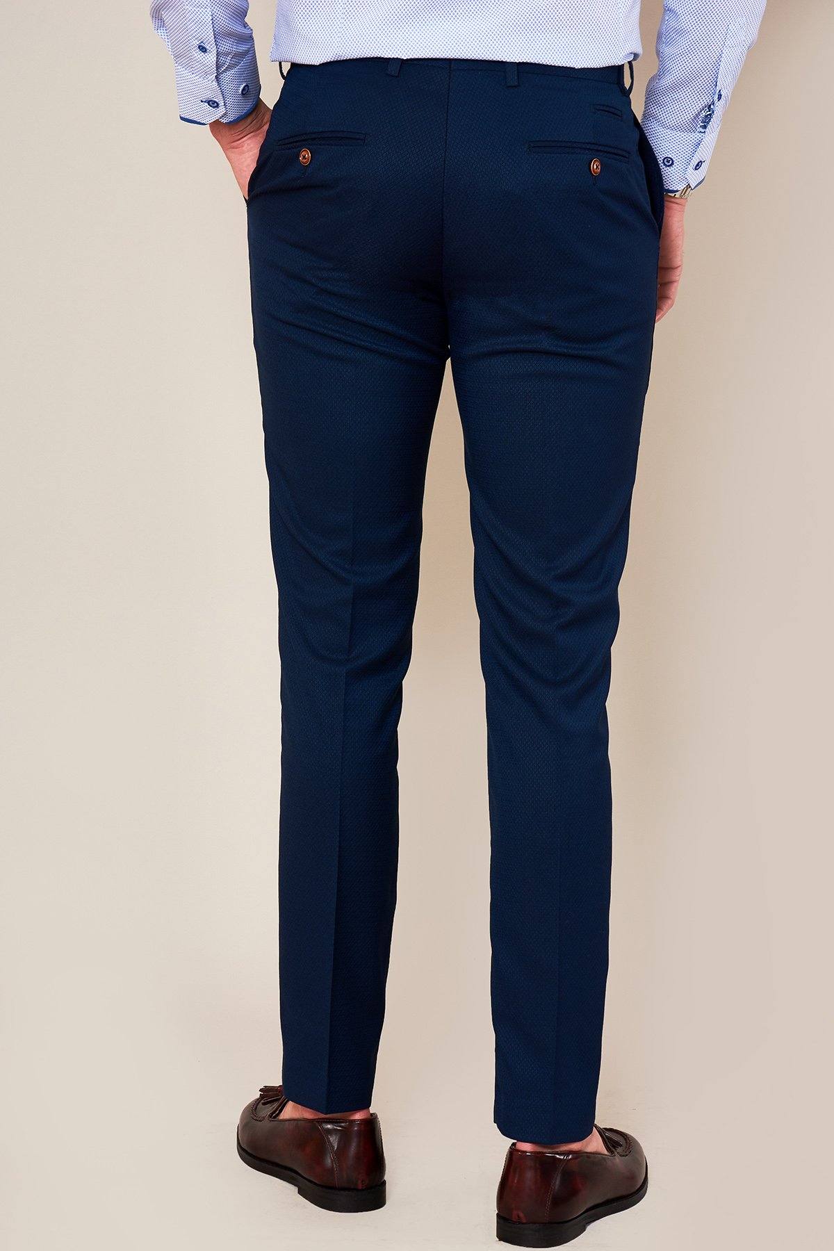 Marc Darcy Max Skinny Fit 3 Piece Suit - Navy - Image 8