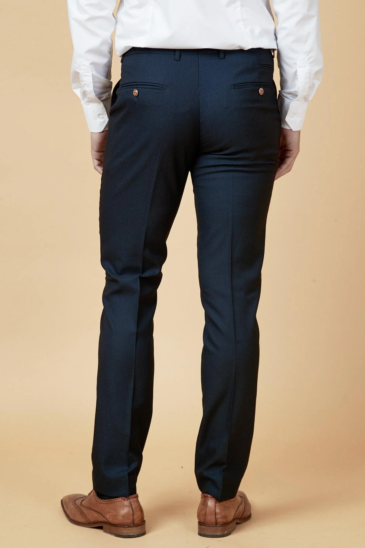 Marc Darcy Max Regular Fit 3 Piece Suit - Navy - Image 9