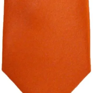 LA Smith Satin Tie and Pocket Square Set - Orange