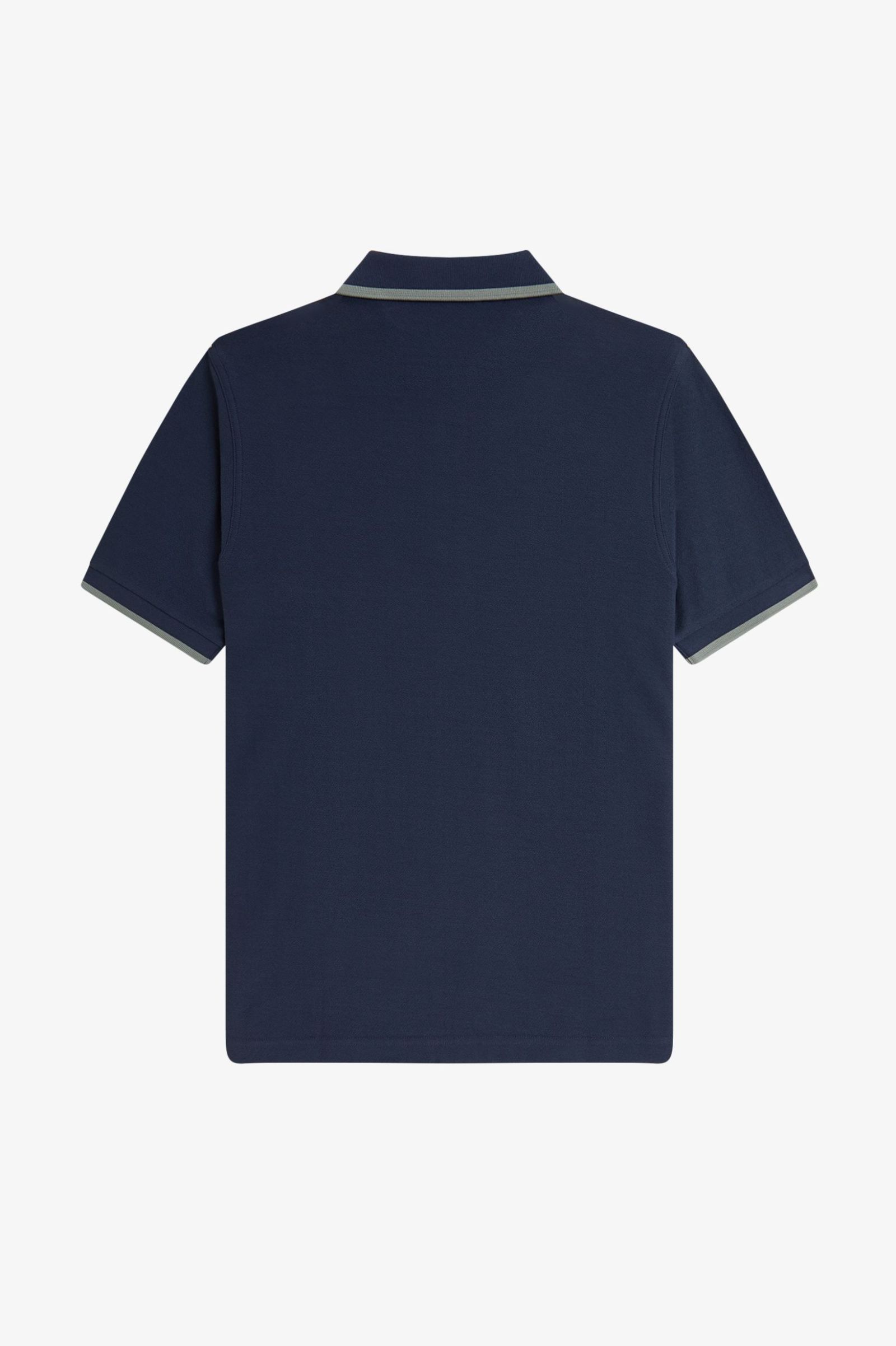 Fred Perry M1672 Crepe Pique Zip Polo - Dark Airforce - Image 2