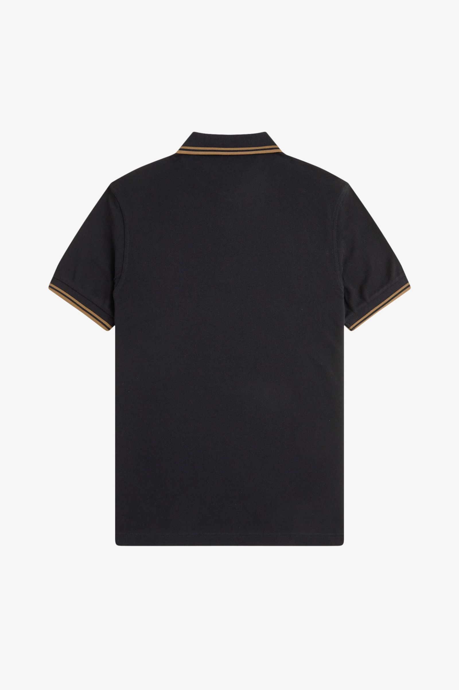 Fred Perry M3600 Twin Tipped Polo - Black/Shaded Stone - Image 2