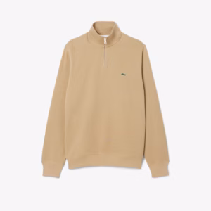 Lacoste SH1927 Half Zip Jumper - Beige