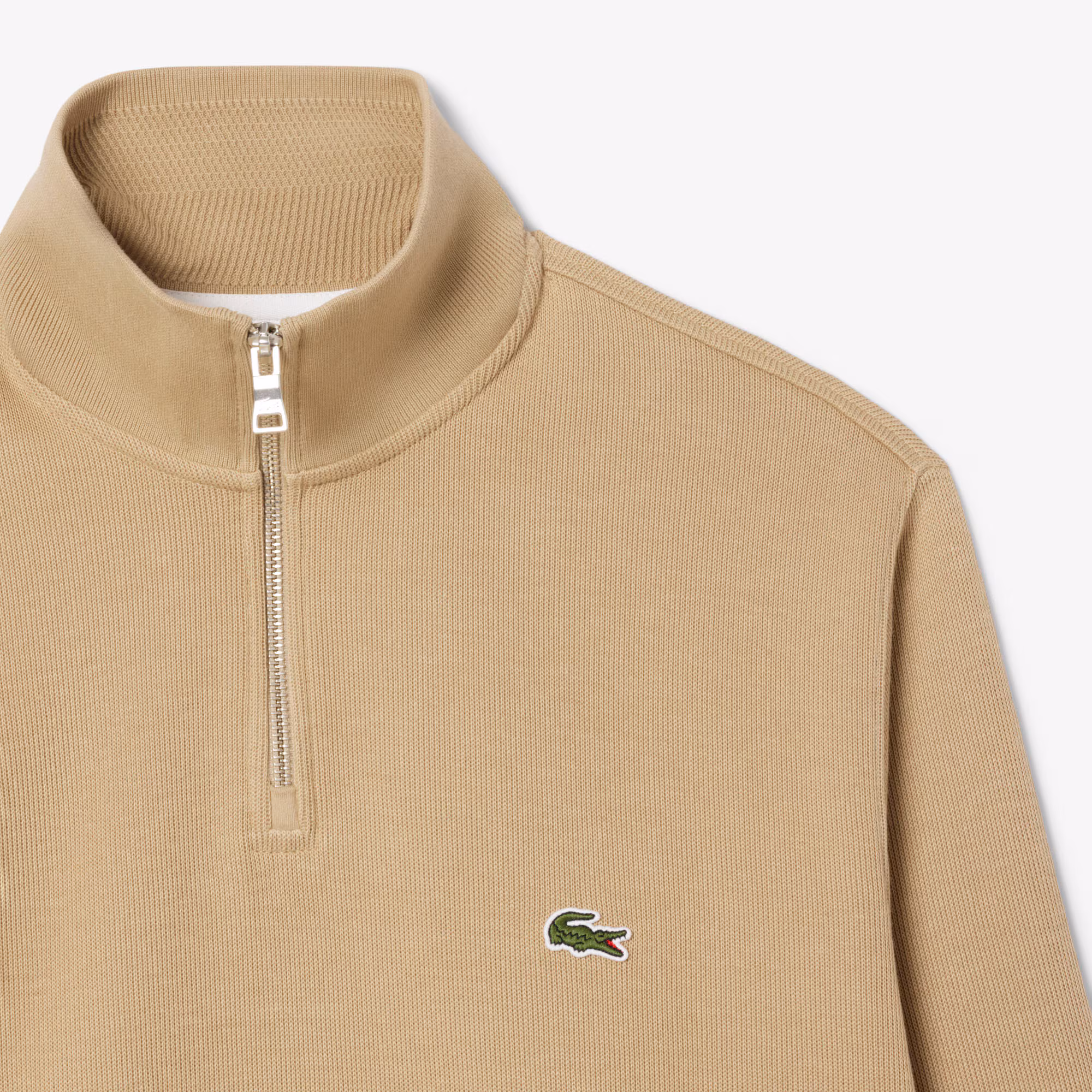 Lacoste SH1927 Half Zip Jumper - Beige - Image 2
