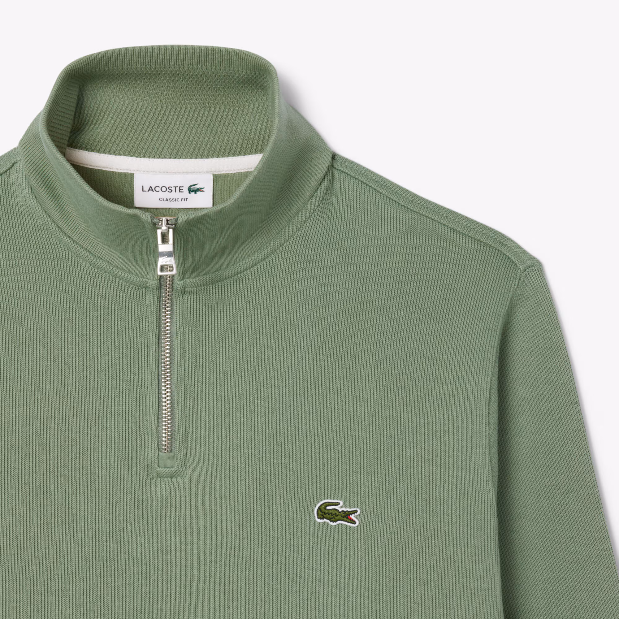 Lacoste SH1927 Half Zip Jumper - Green - Image 3