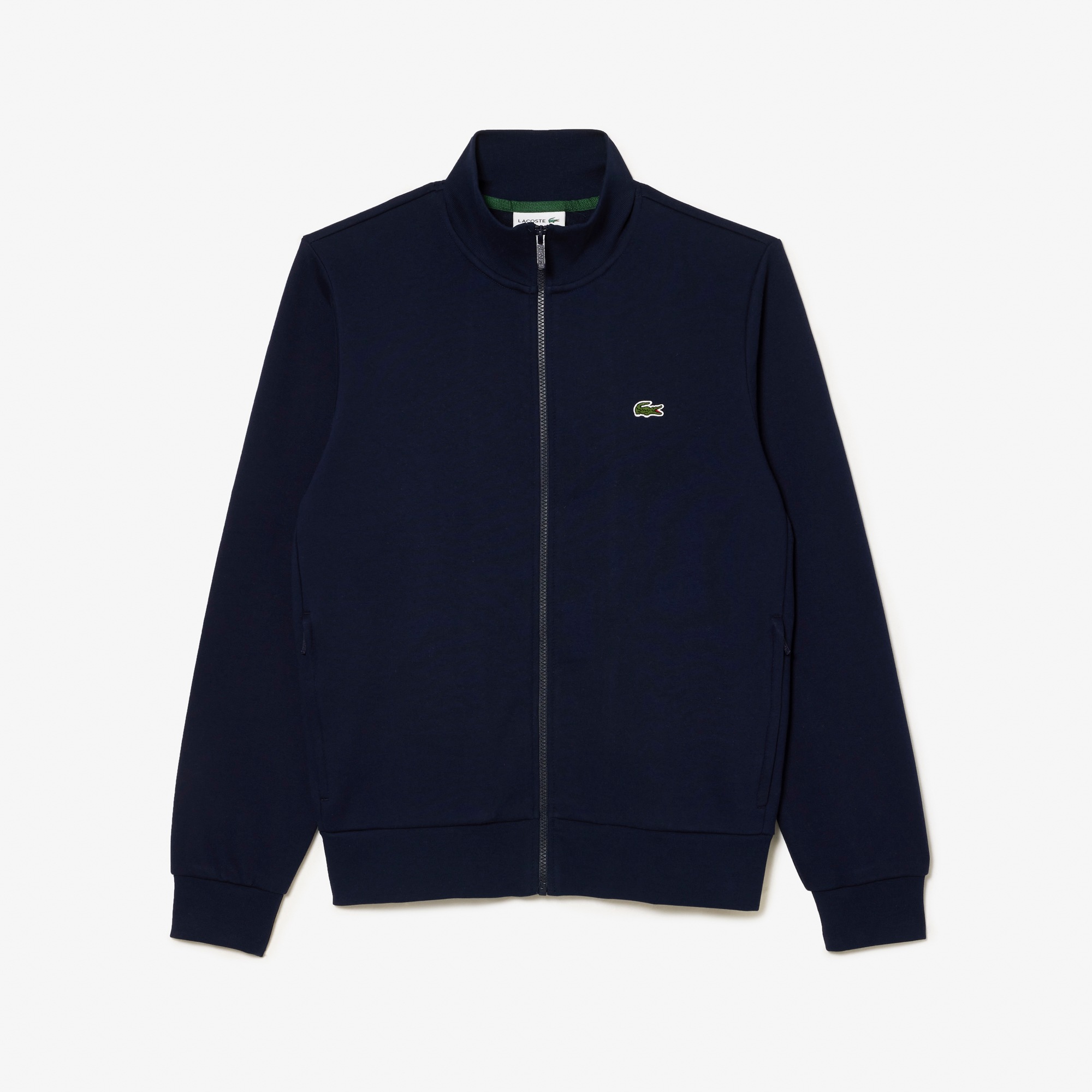 Lacoste SH9622 Full Zip Fleece Sweatshirt - Navy