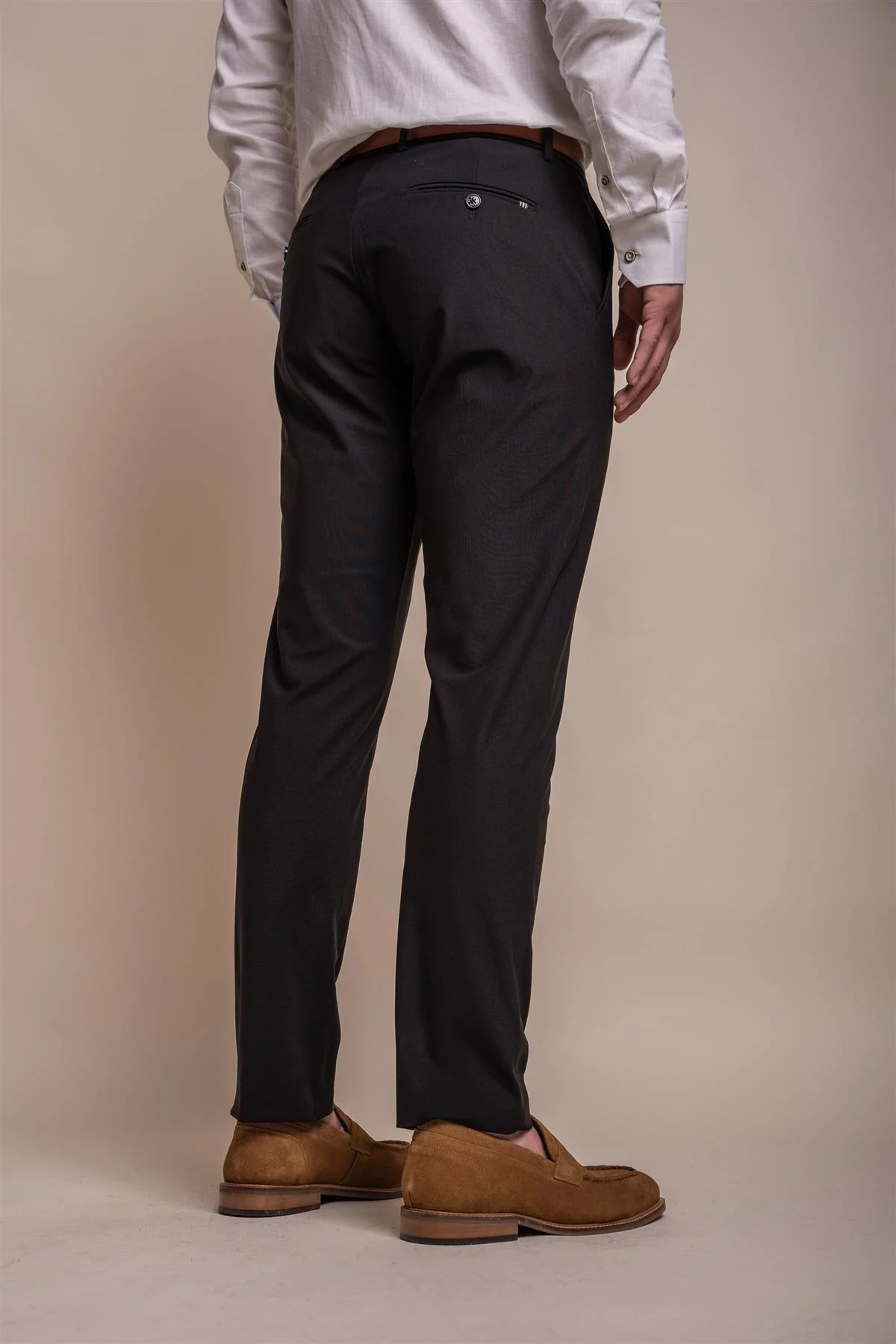 Cavani Tailored Fit Trousers - Black - Image 2