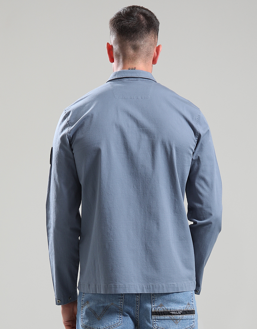 Marshall Artist M11098 Vena Overshirt - Airforce Blue - Image 2