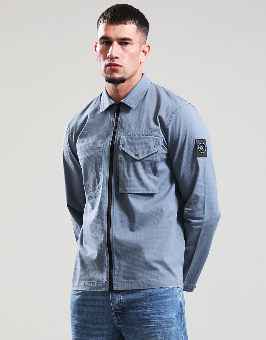 Marshall Artist M11098 Vena Overshirt - Airforce Blue