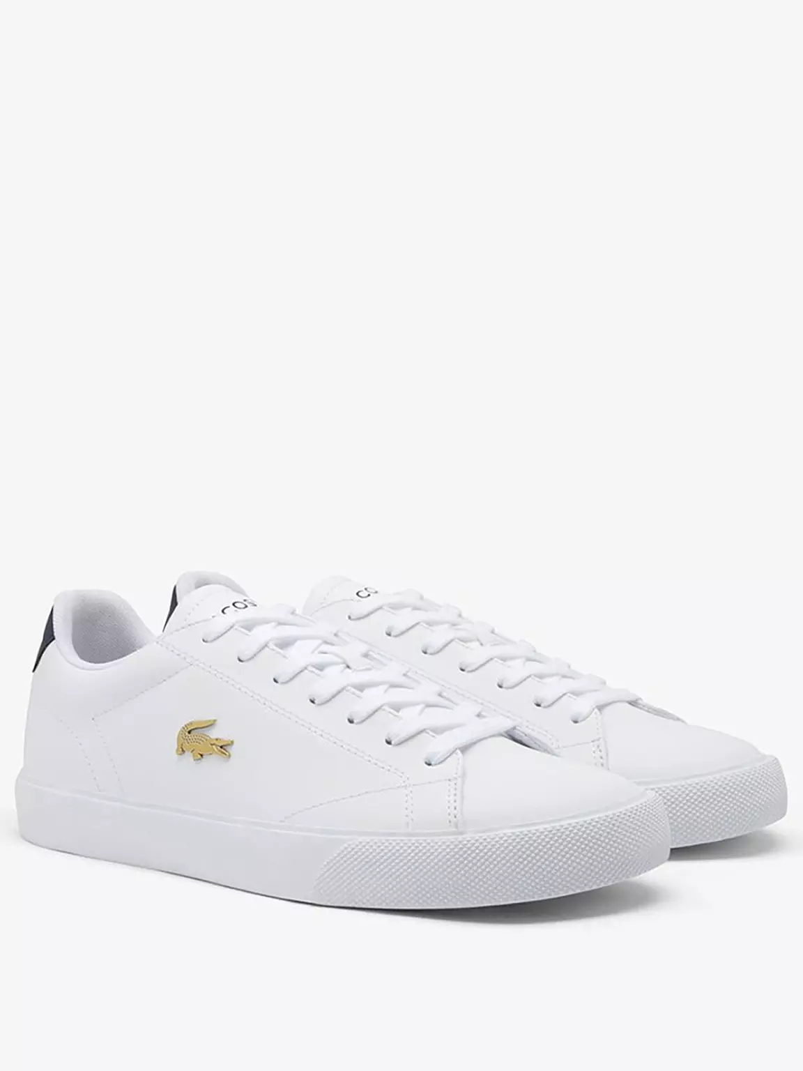 Lacoste Lerond Trainers - White/Navy - Image 2