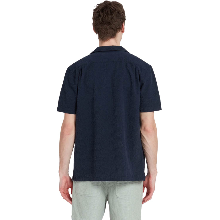 Farah Rutherford Short Sleeve Shirt - Navy - Image 2